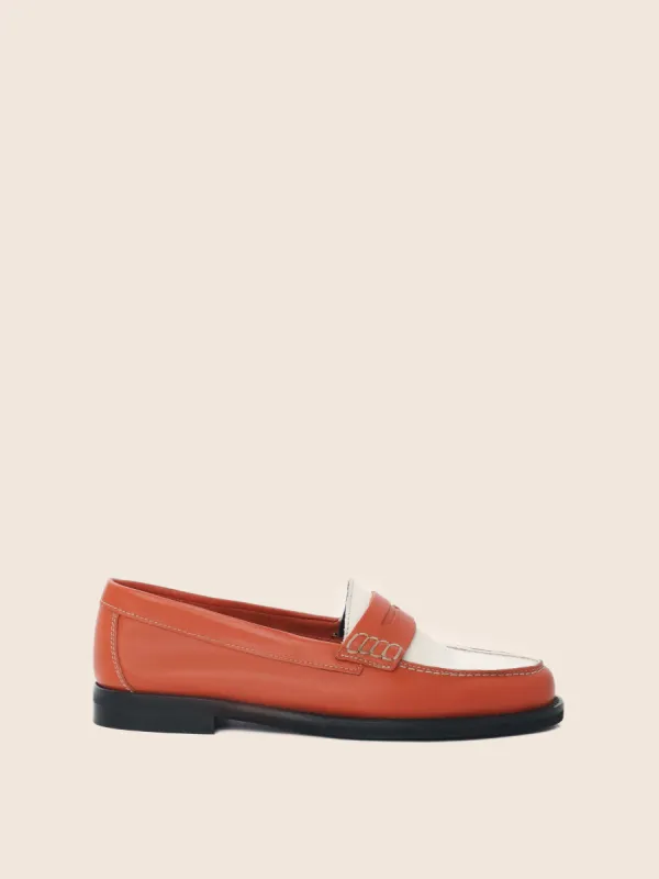 Napoli Pumpkin Loafer sold by Maguire Shoes