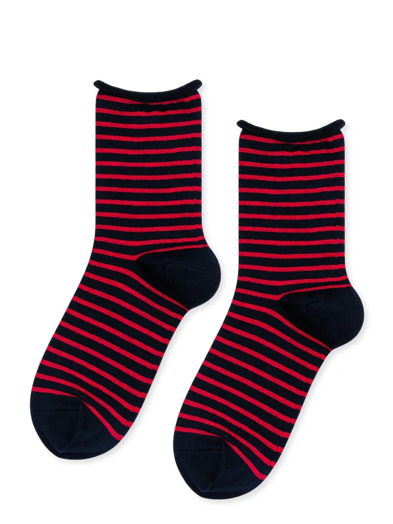 Nautical Stripe Crew Navy sold by Maguire Shoes product image thumbnail 3