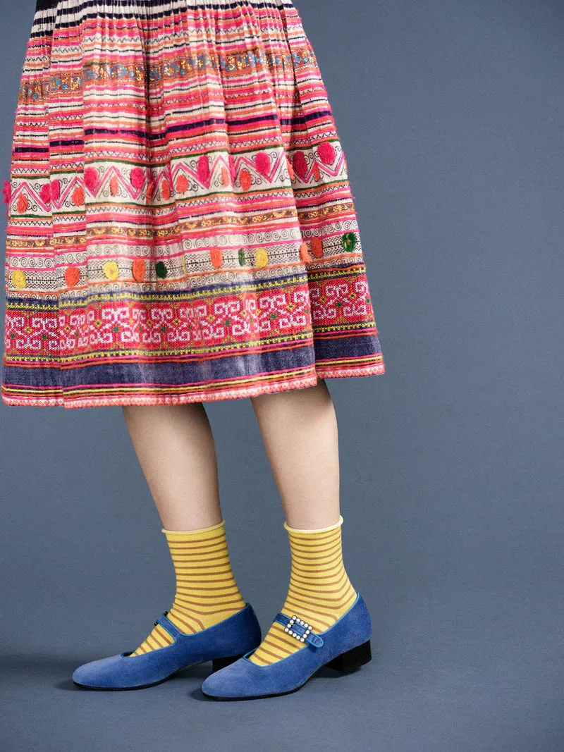 Nautical Stripe Crew Maize sold by Maguire Shoes product image thumbnail 2