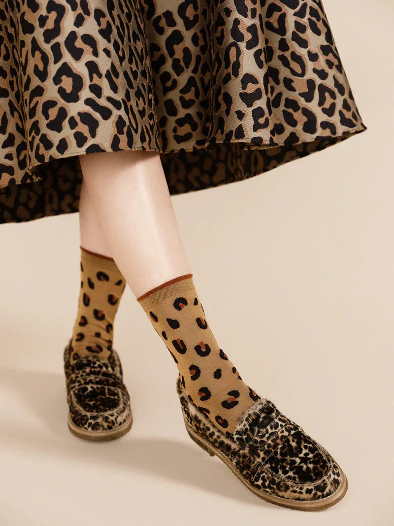 Cheetah Crew Ochre sold by Maguire Shoes