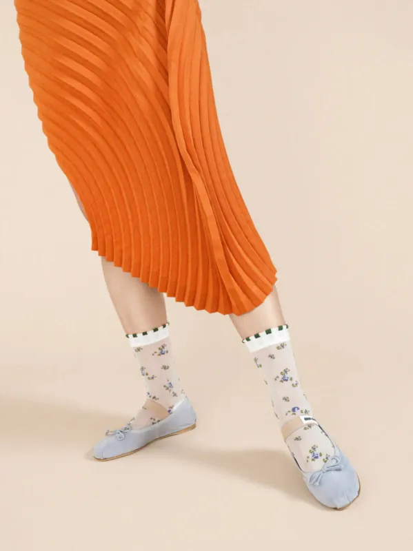 Ashley Floral Crew White sold by Maguire Shoes