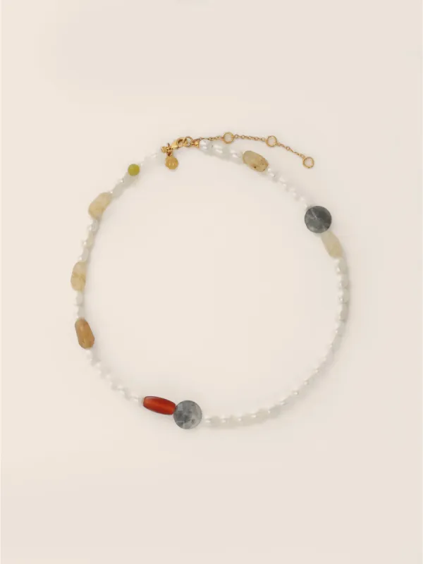 Sylvia Necklace Pearl sold by Maguire Shoes