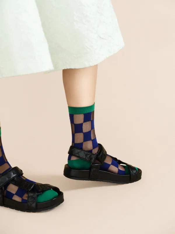 Jolly Sheer Crew Navy sold by Maguire Shoes