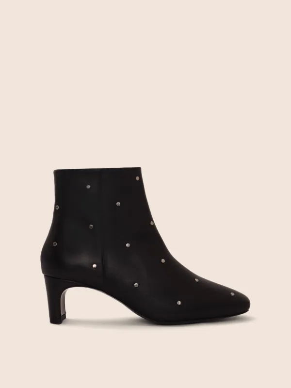 Salema Black Stud Boot sold by Maguire Shoes