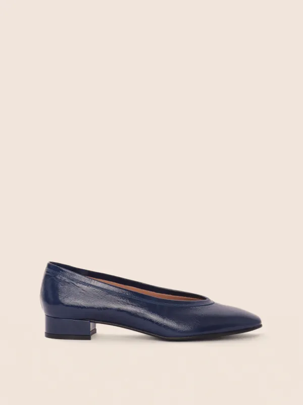 Torza Navy Ballerina - Previous Version sold by Maguire Shoes