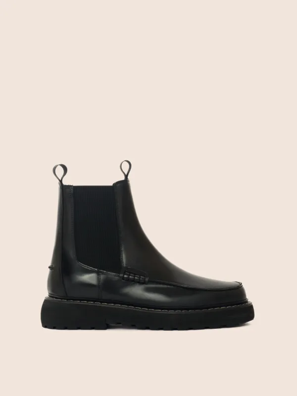 Lagoa Black Brushed Unlined Boot sold by Maguire Shoes