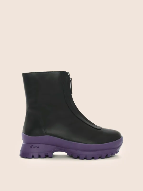Estrella Violet Lined Boot sold by Maguire Shoes
