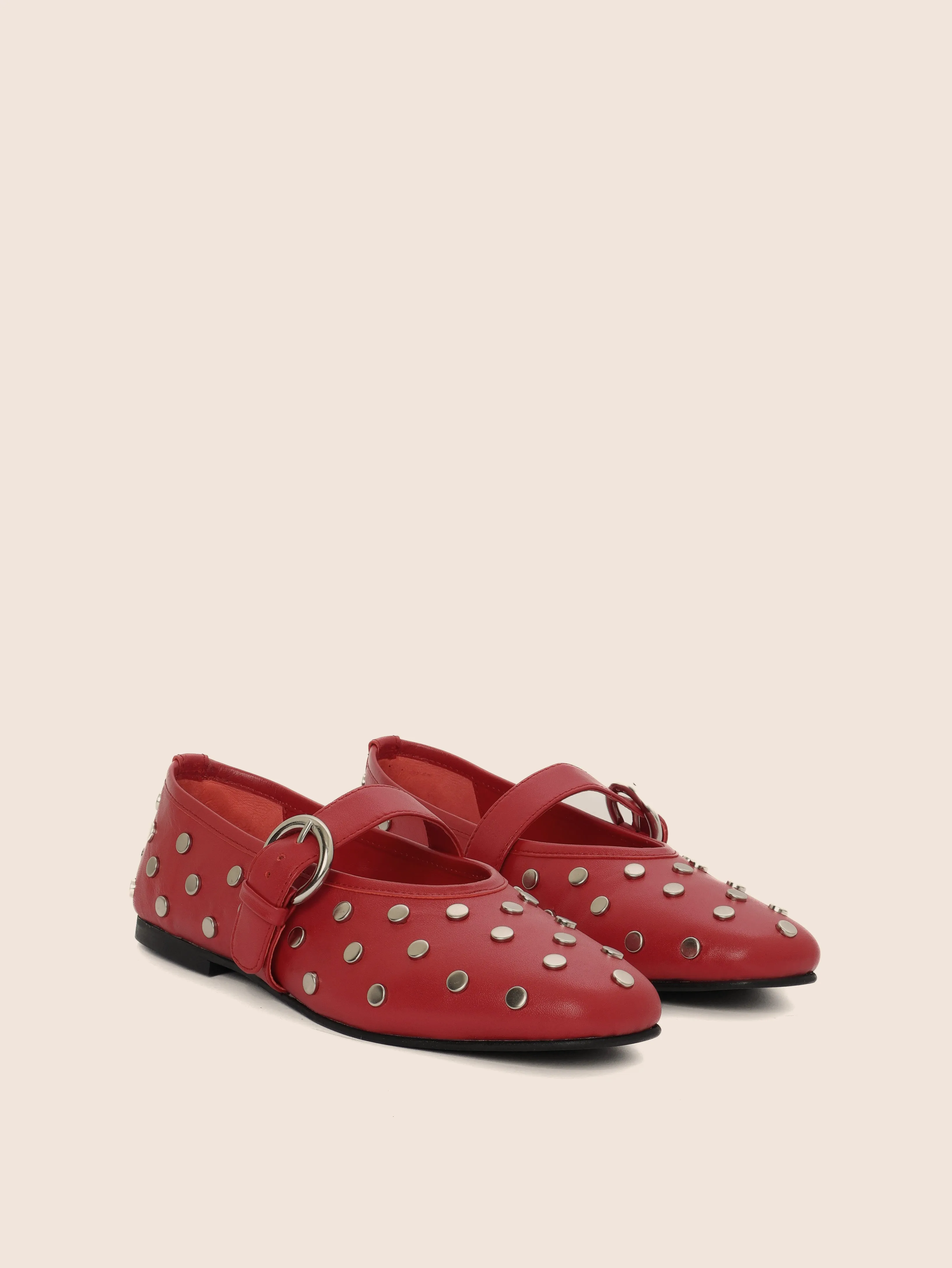 Aveiro Cherry Stud Ballerina sold by Maguire Shoes product image thumbnail 3