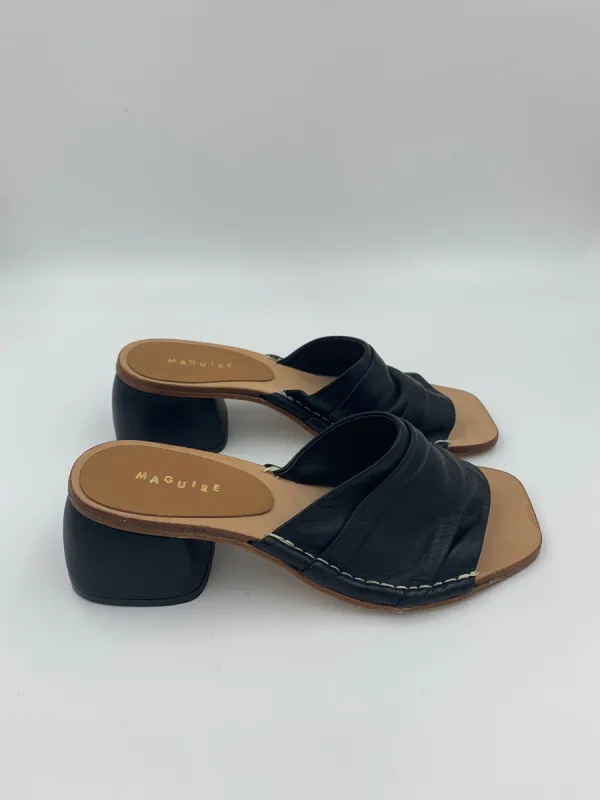 Sample Ruched Heeled Sandal Black 38 sold by Maguire Shoes