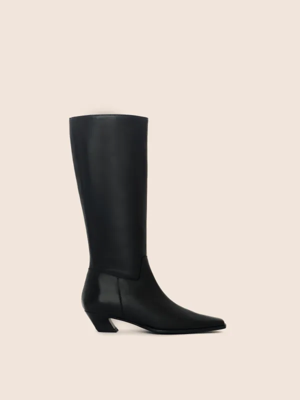Elda Black Boot sold by Maguire Shoes