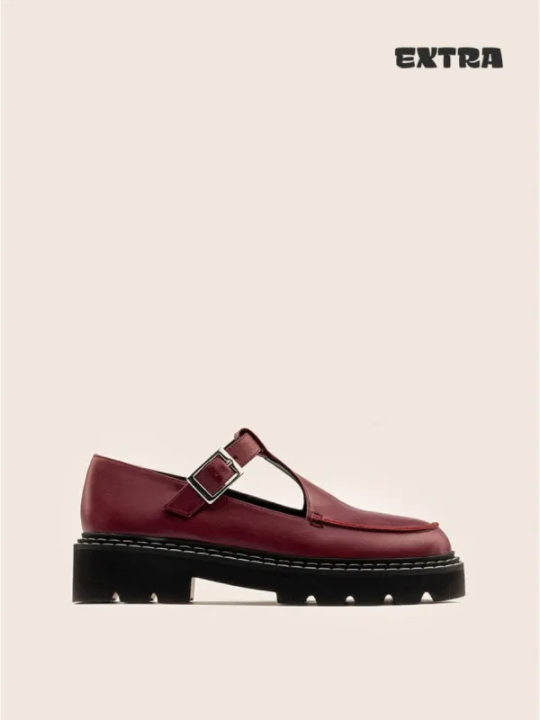 Neiva Oxblood Mary Jane sold by Maguire Shoes
