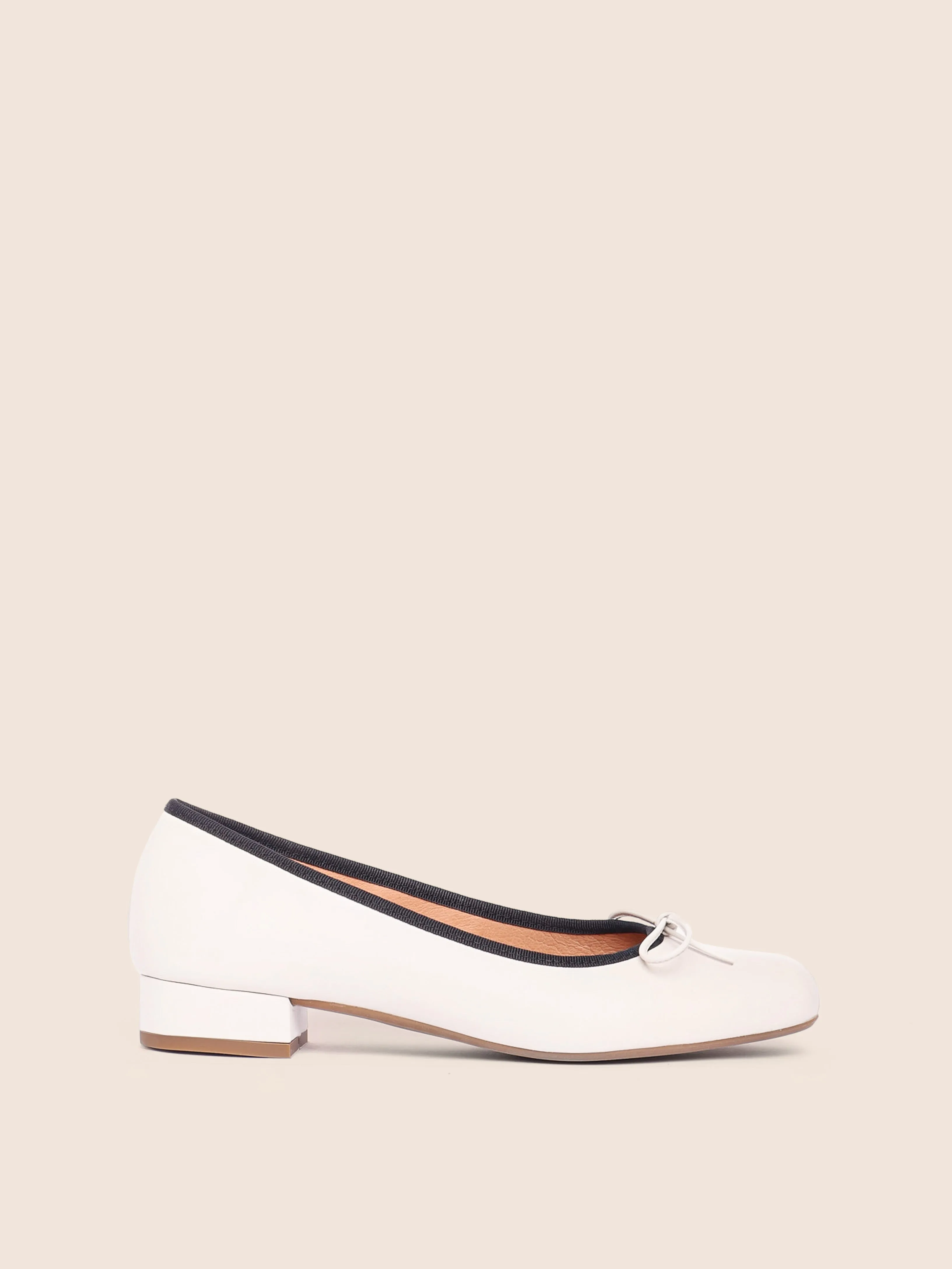 Covelo Cream Ballerina sold by Maguire Shoes