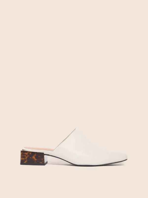Navio Buttermilk Mule sold by Maguire Shoes