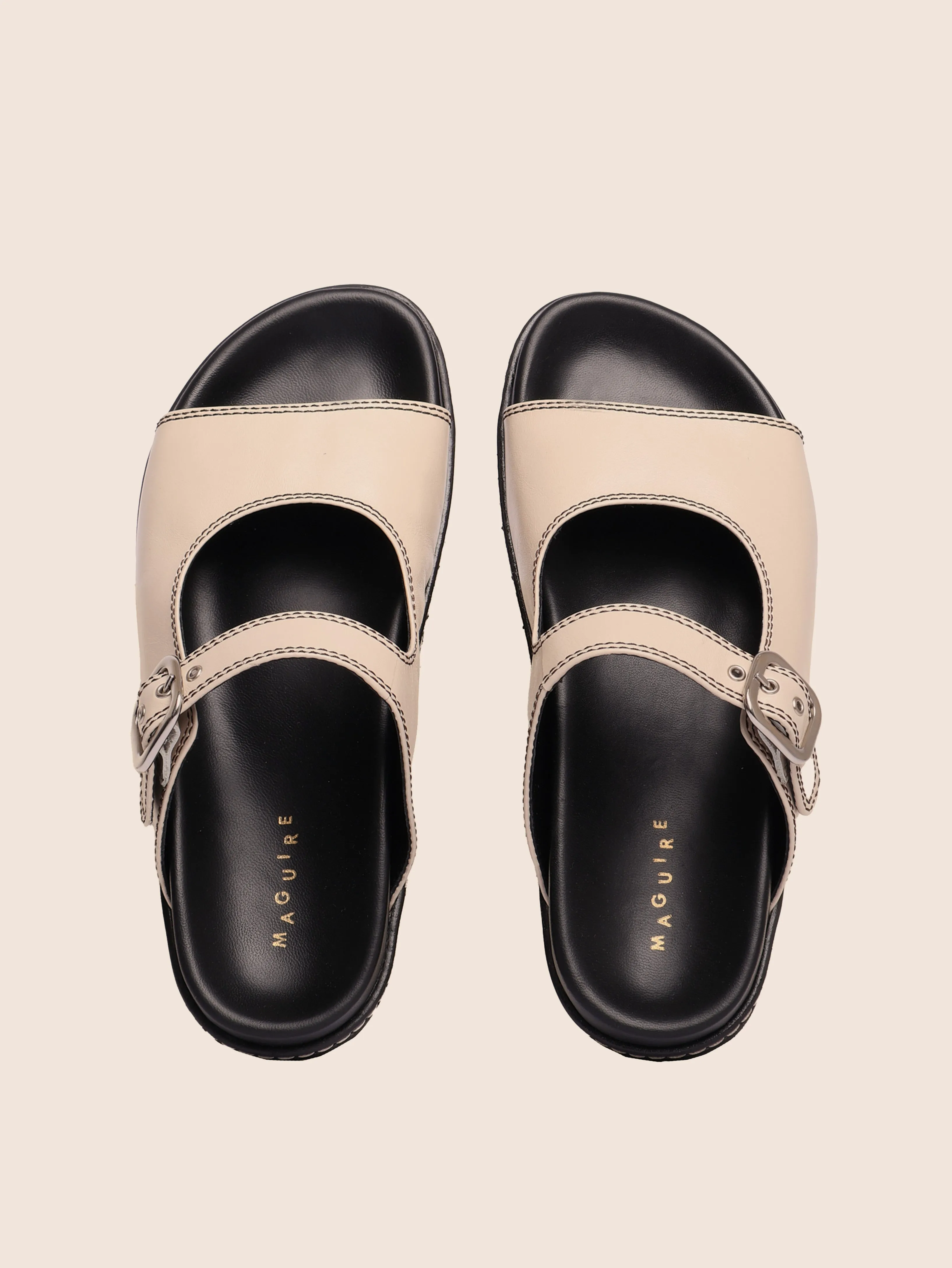 Madeira Cream Sandal sold by Maguire Shoes product image thumbnail 4