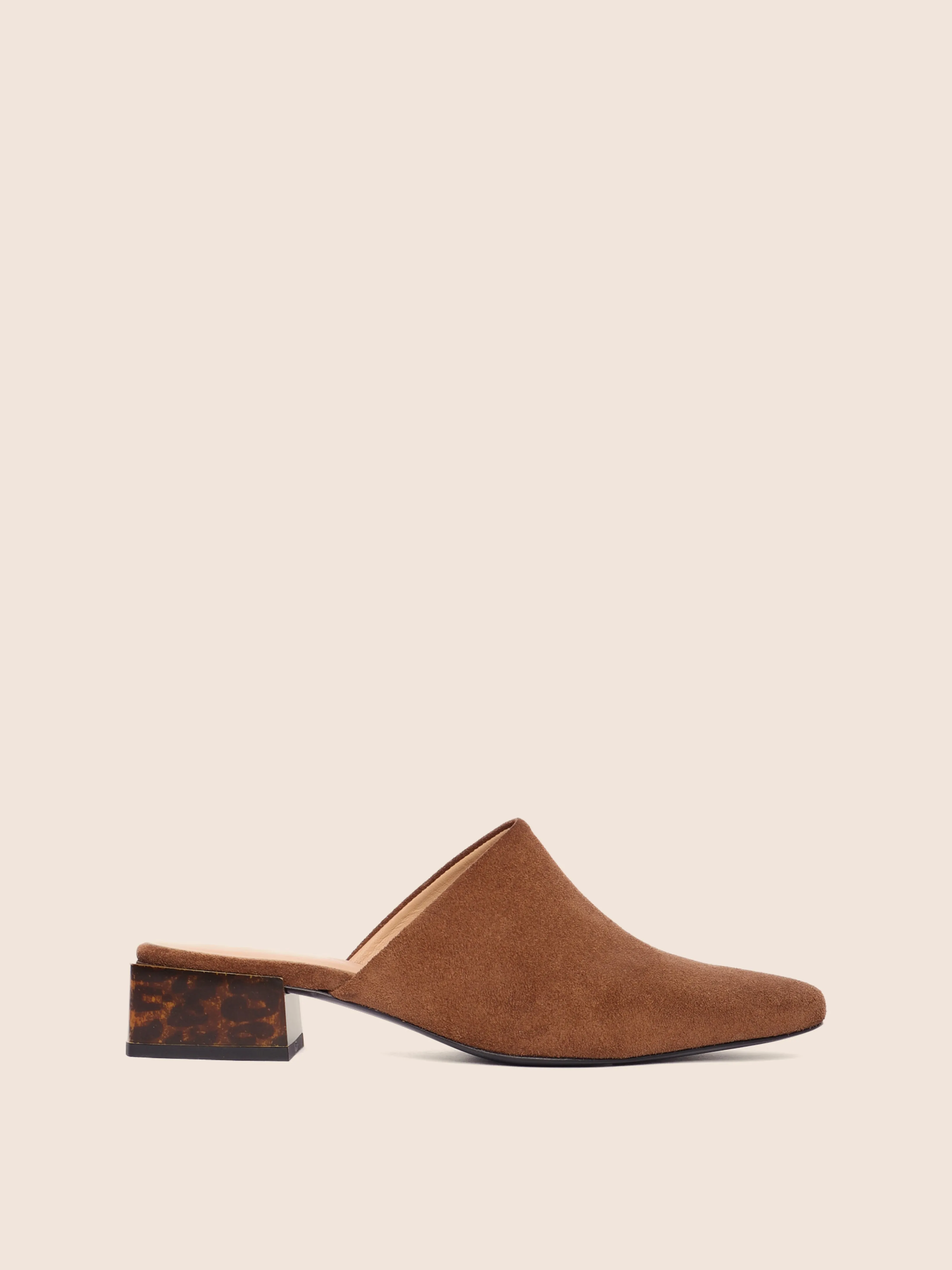 Navio Tan Suede Mule sold by Maguire Shoes