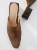 Navio Tan Suede Mule sold by Maguire Shoes