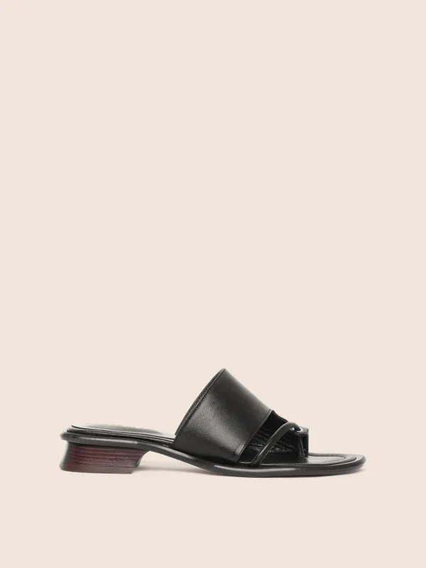 Mallorca Black Sandal sold by Maguire Shoes