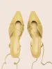 Rafael Acid Green Pump sold by Maguire Shoes