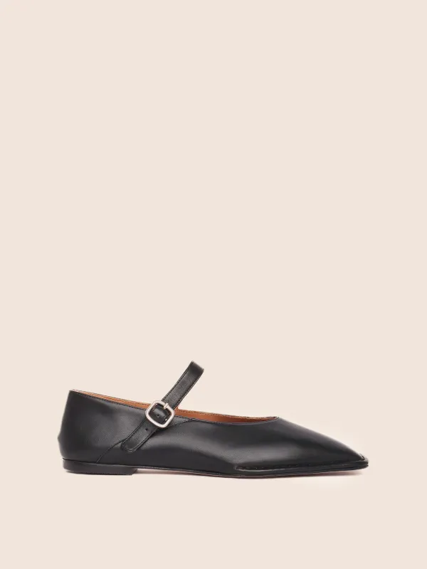 Osuna Black Ballerina sold by Maguire Shoes