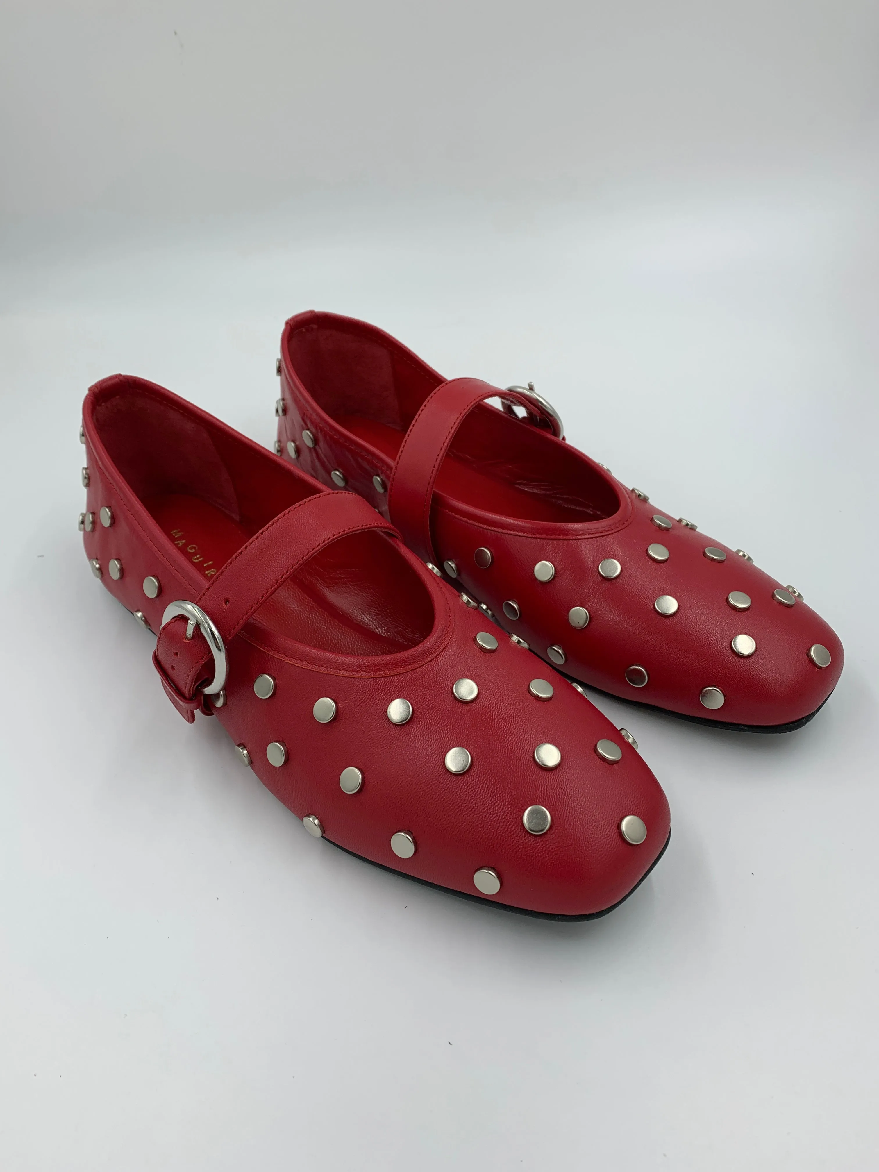 Imperfect Aveiro Cherry Stud Ballerina 42 sold by Maguire Shoes product image thumbnail 2