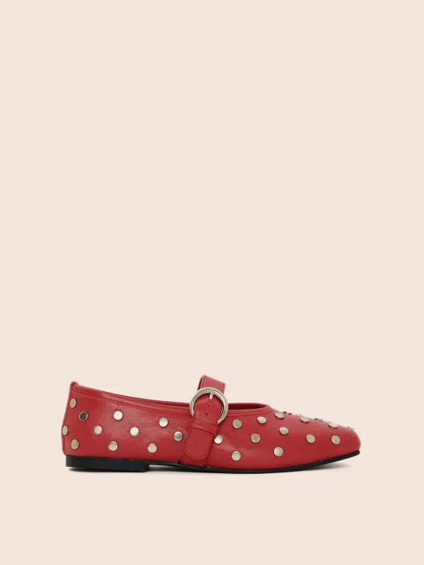 Imperfect Aveiro Cherry Stud Ballerina 42 sold by Maguire Shoes
