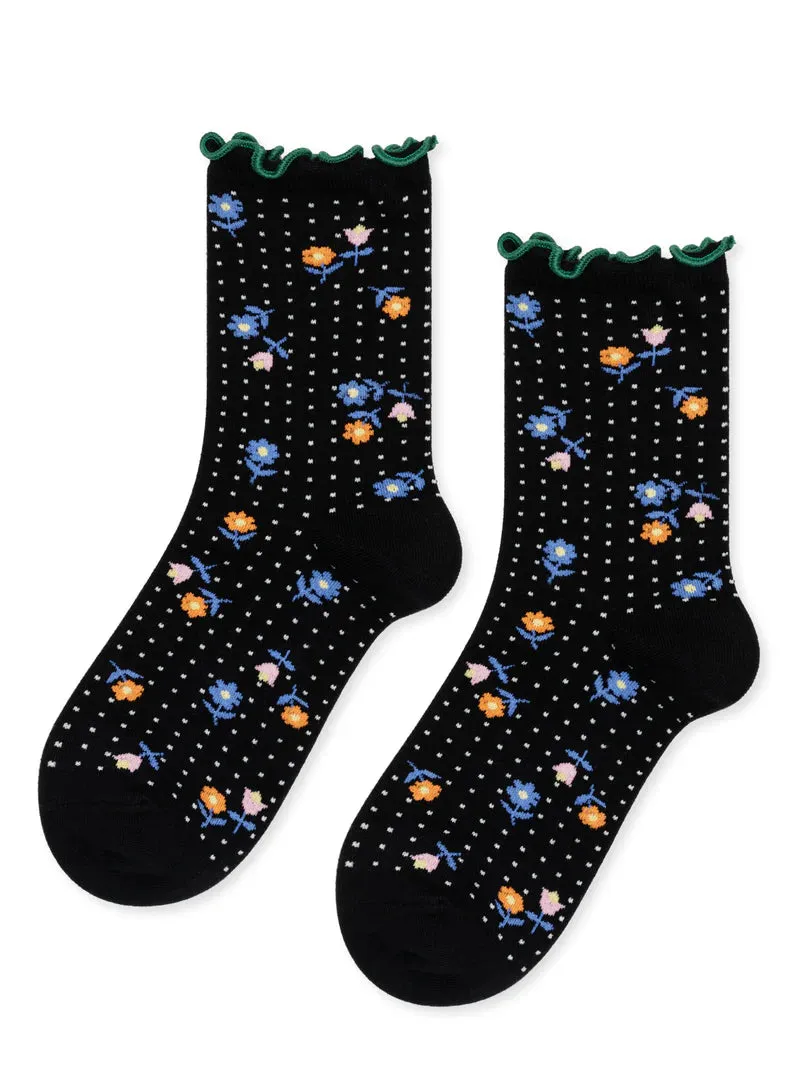 Dottie Floral Crew Black sold by Maguire Shoes product image thumbnail 2