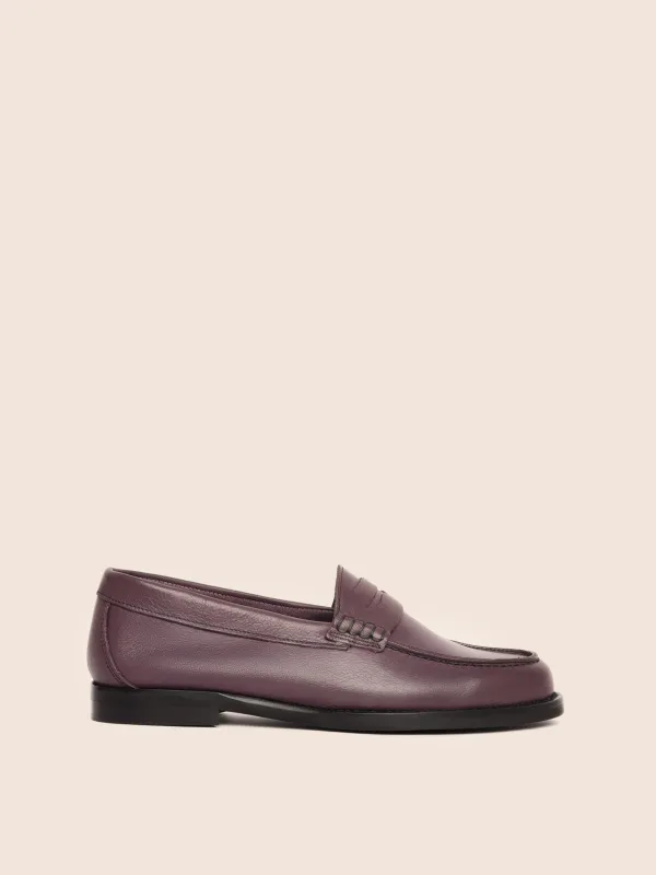 Napoli Plum Loafer sold by Maguire Shoes