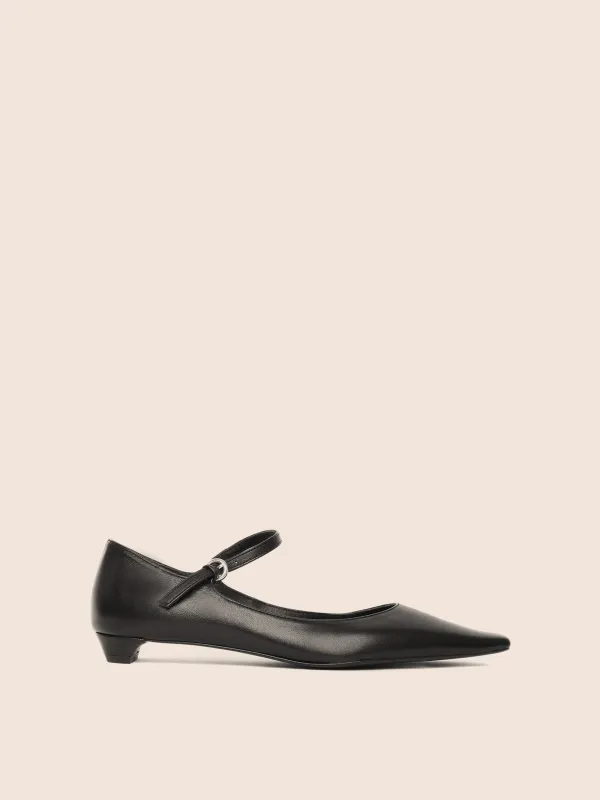 Muriel Black Ballerina sold by Maguire Shoes