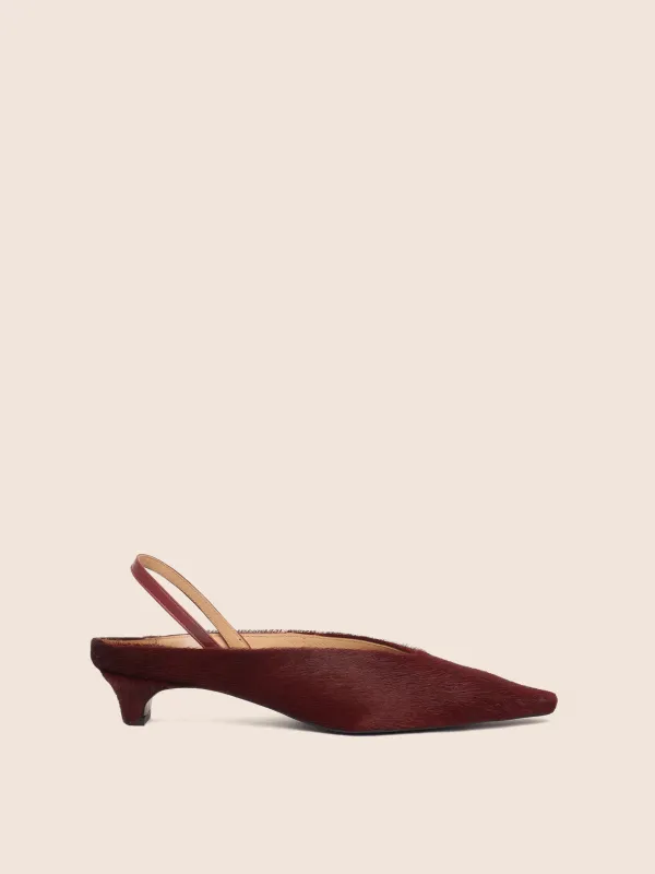 Floresta Bordeaux Pump sold by Maguire Shoes
