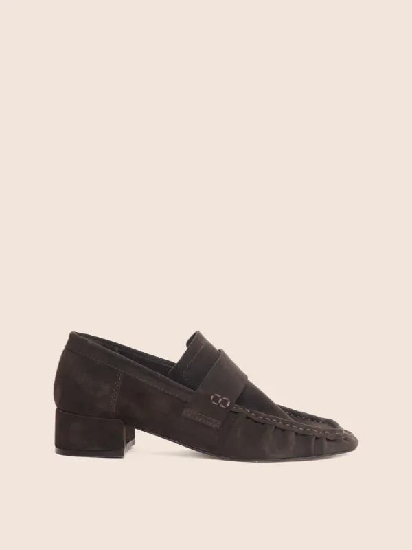Navas Brown Suede Loafer sold by Maguire Shoes