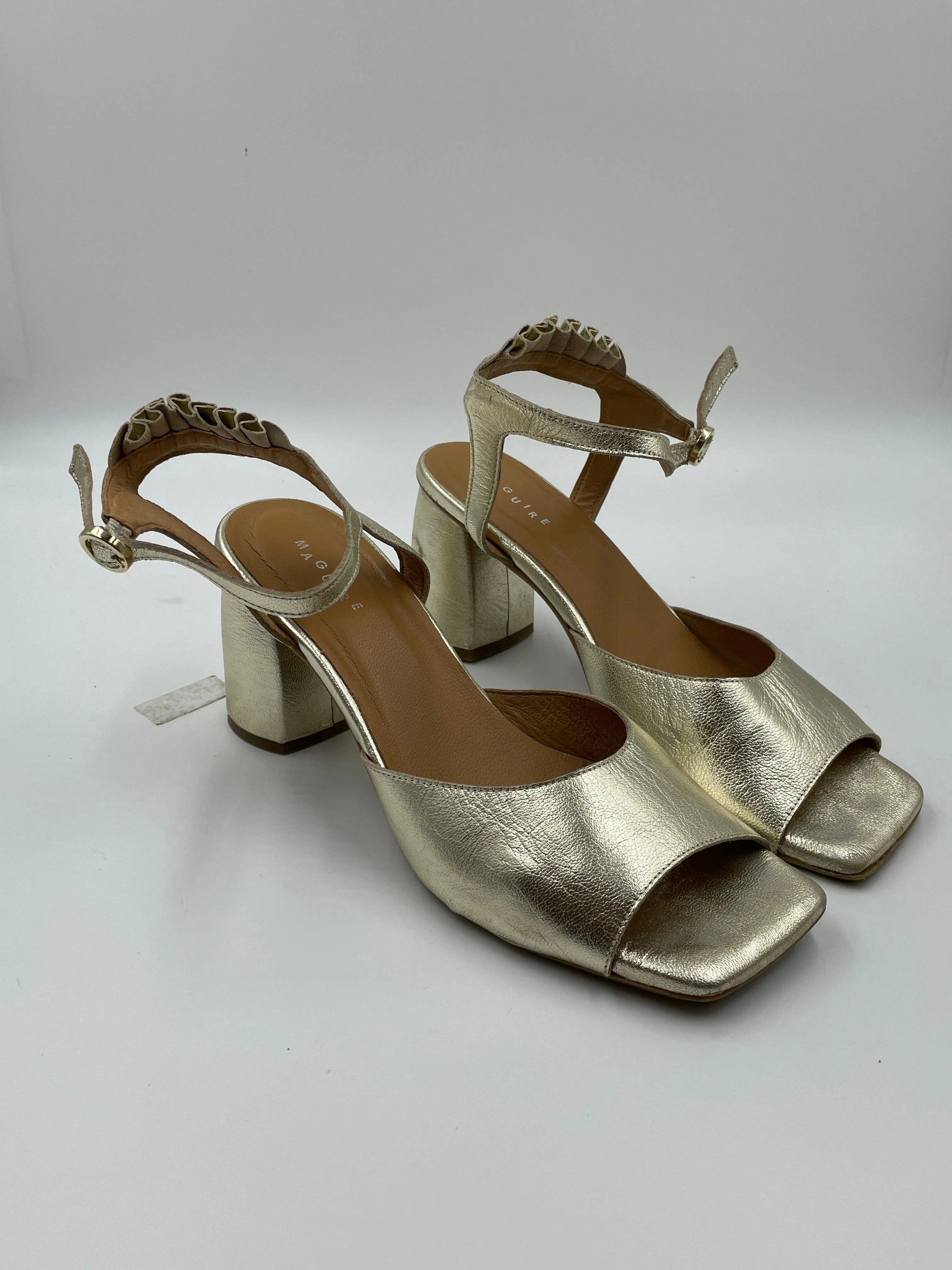Imperfect Zamora Gold Heel sold by Maguire Shoes product image thumbnail 2