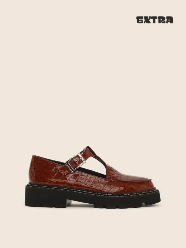 Neiva Brown Mary Jane sold by Maguire Shoes