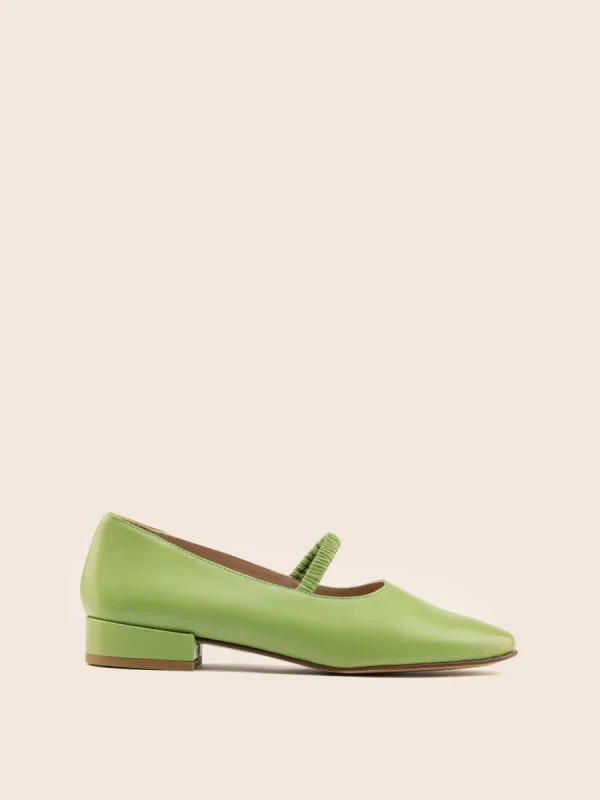 Pisa Lime Ballerina sold by Maguire Shoes