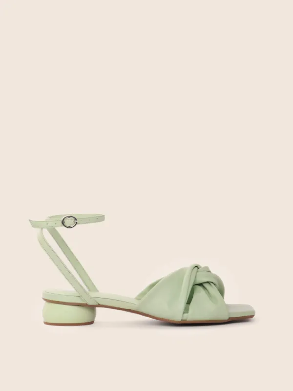 Mataro Pistachio Sandal sold by Maguire Shoes