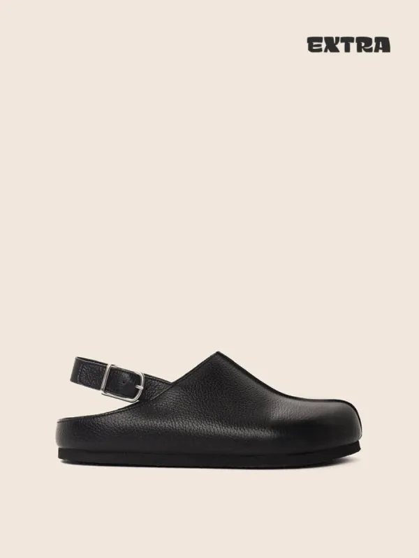 Clemenze Black Clog sold by Maguire Shoes