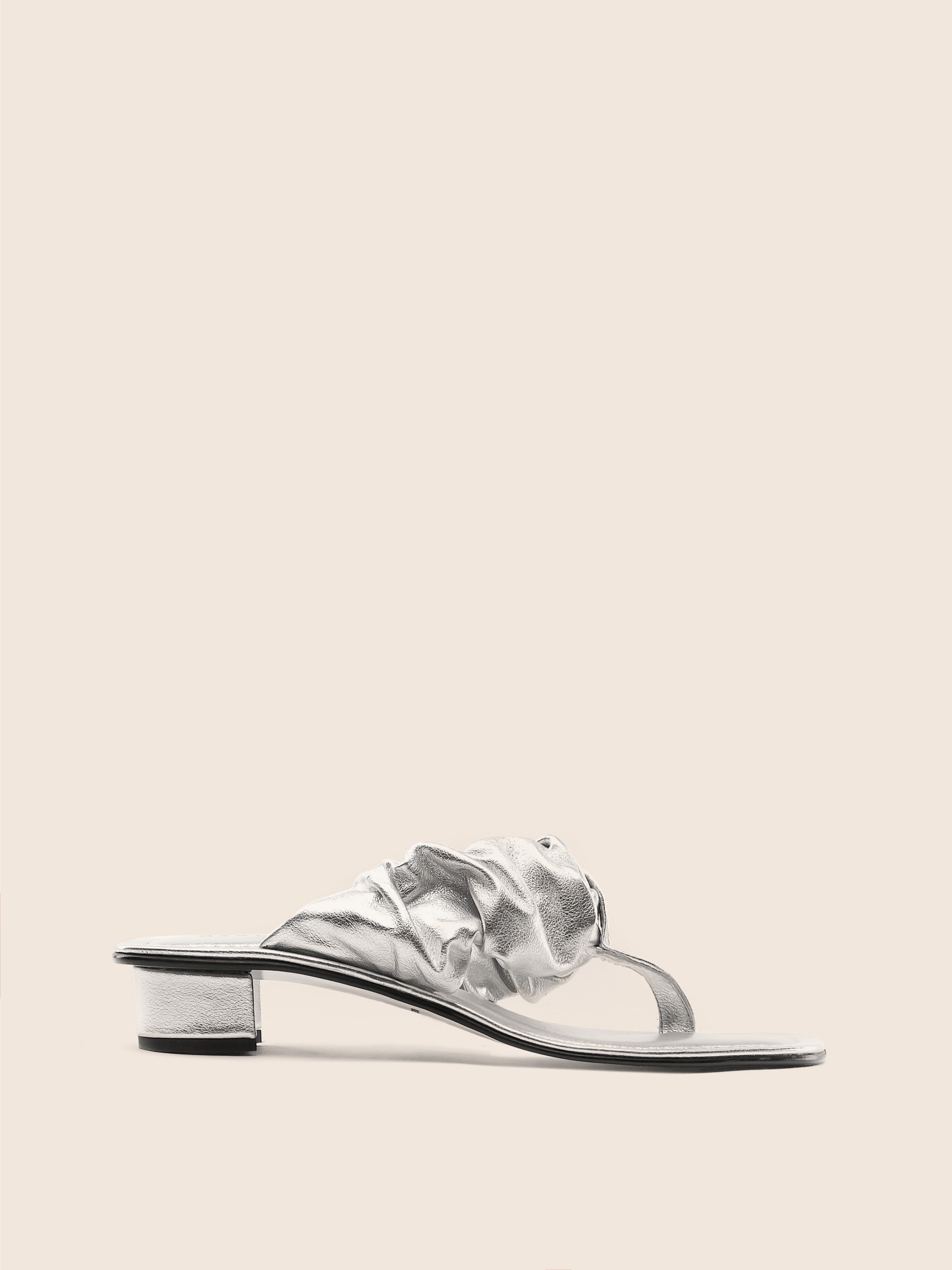 Pistoia Silver Sandal sold by Maguire Shoes
