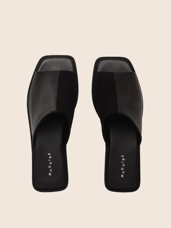 Cabra Black Sandal sold by Maguire Shoes