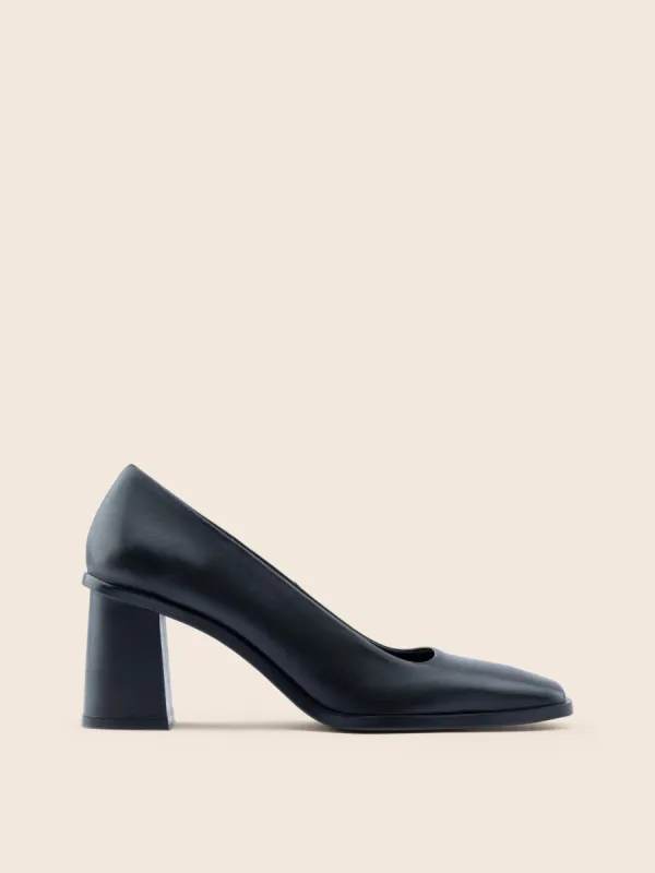 Lugo Black Pump sold by Maguire Shoes