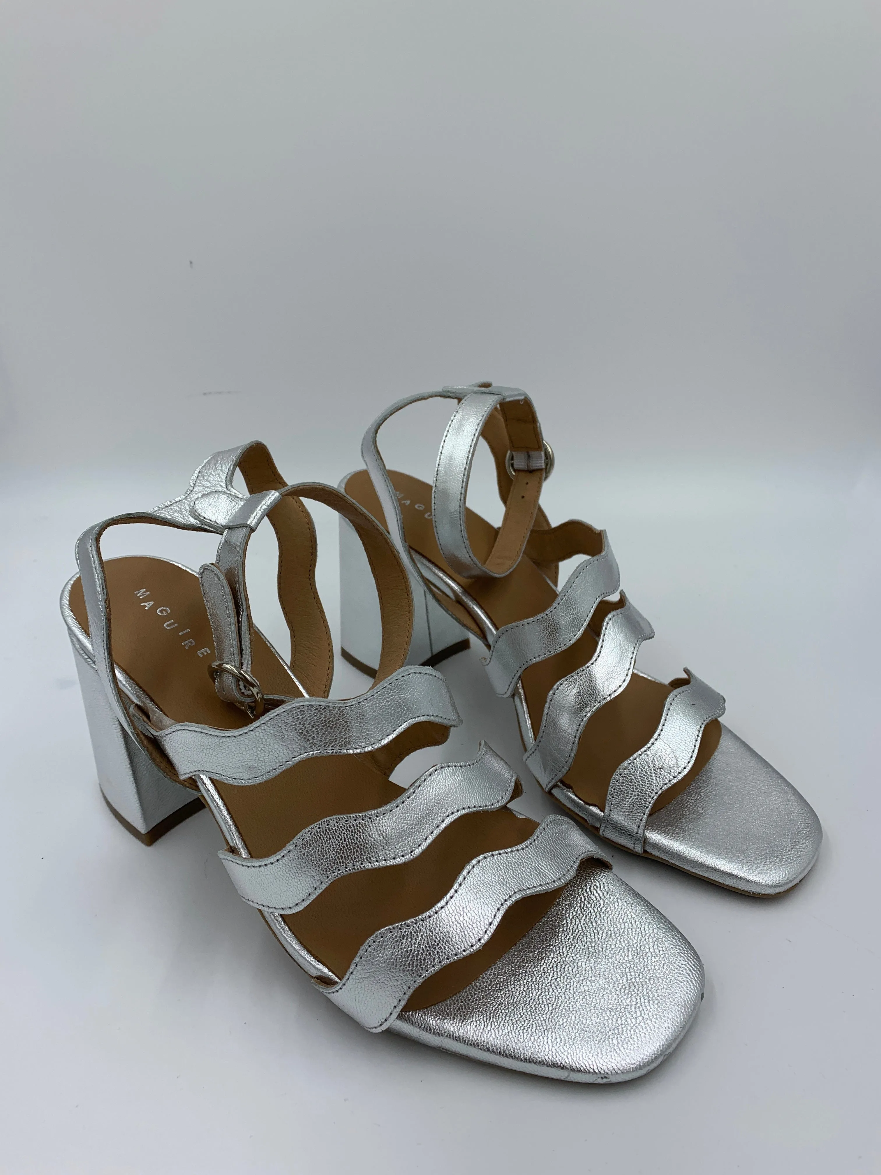 Imperfect Rimini Silver Heel sold by Maguire Shoes product image thumbnail 3