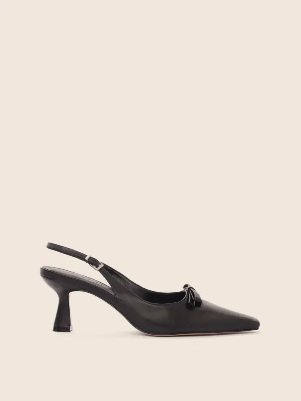 Viana Black Pump sold by Maguire Shoes