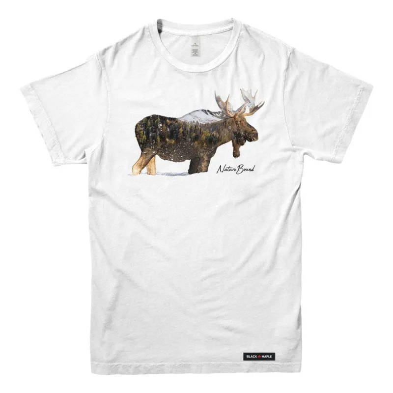Nature Bound Moose T-shirt sold by Black Maple Trading