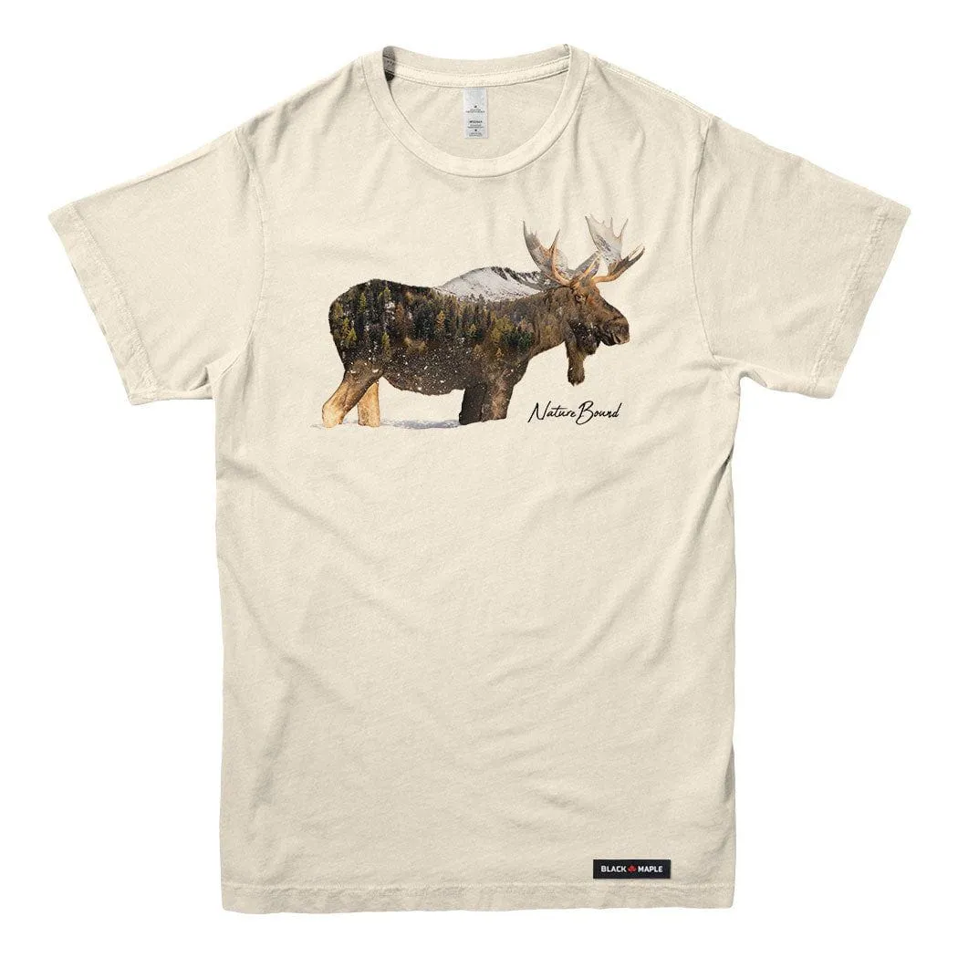 Nature Bound Moose T-shirt sold by Black Maple Trading product image thumbnail 3