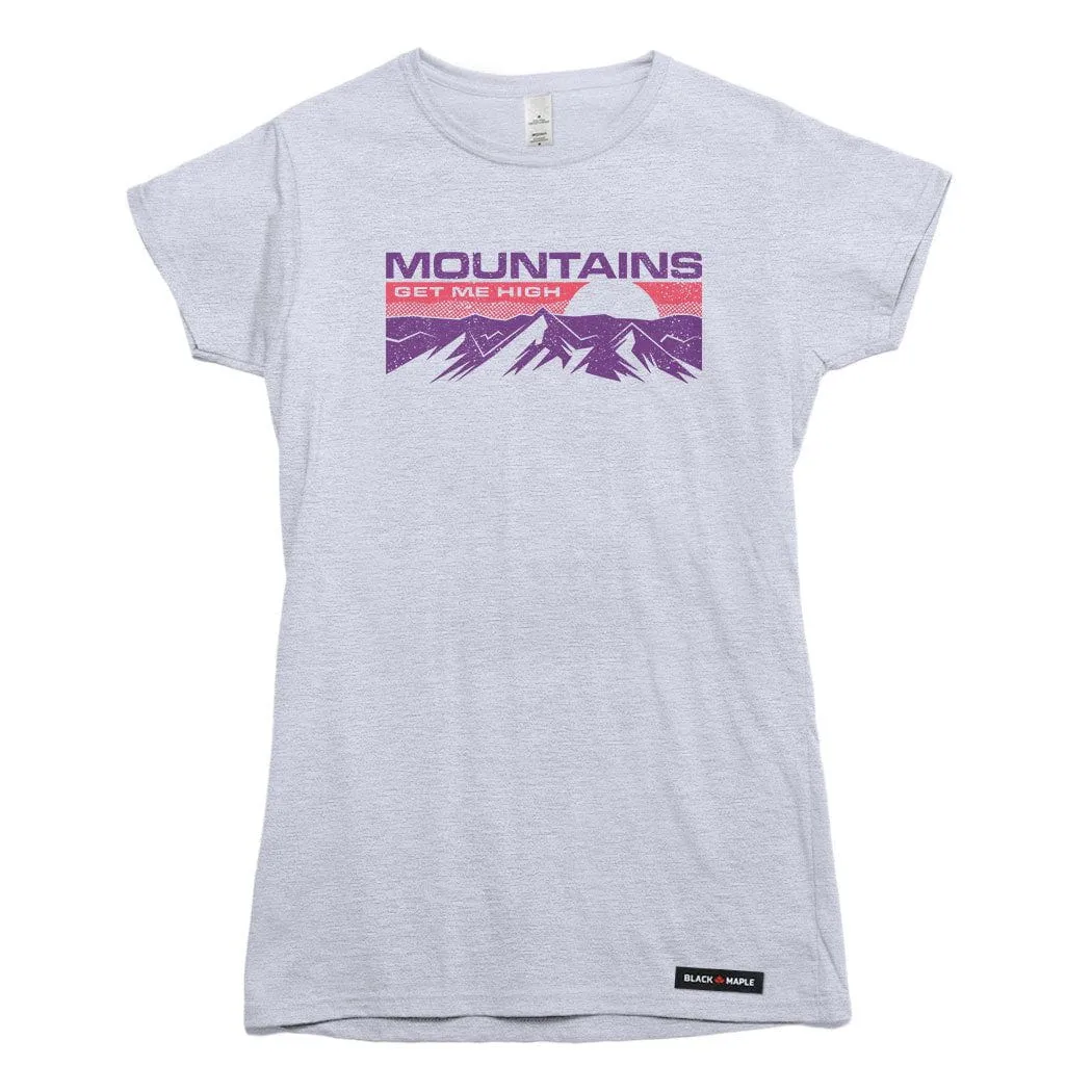 Mountains Get Me High T-shirt sold by Black Maple Trading product image thumbnail 5
