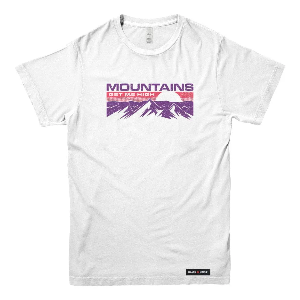 Mountains Get Me High T-shirt sold by Black Maple Trading product image thumbnail 2