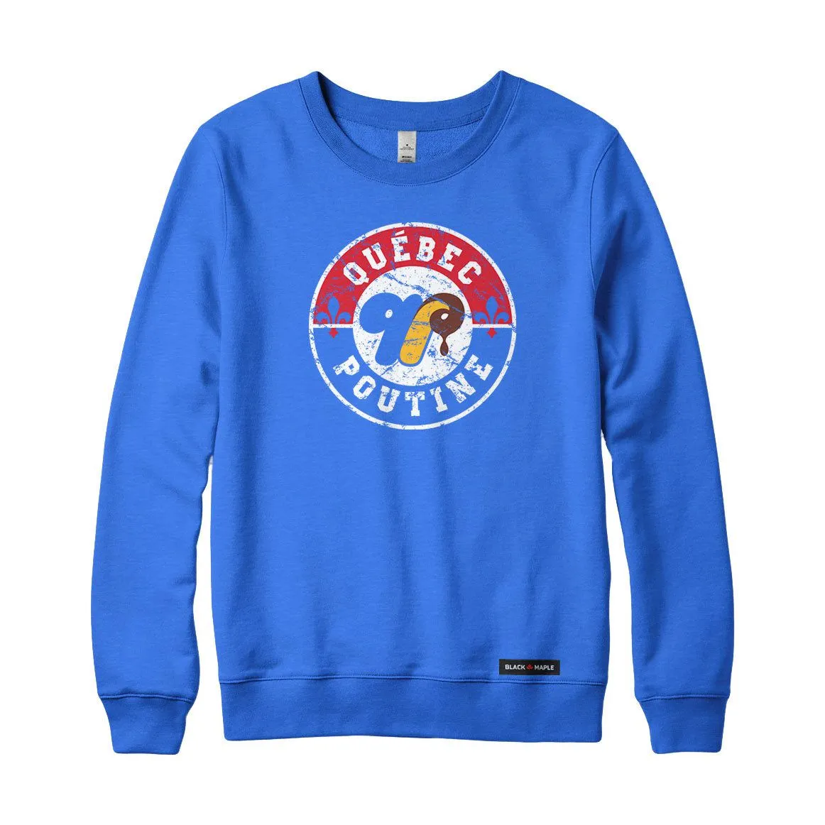 Quebec Poutine Logo Sweatshirt or Hoodie sold by Black Maple Trading