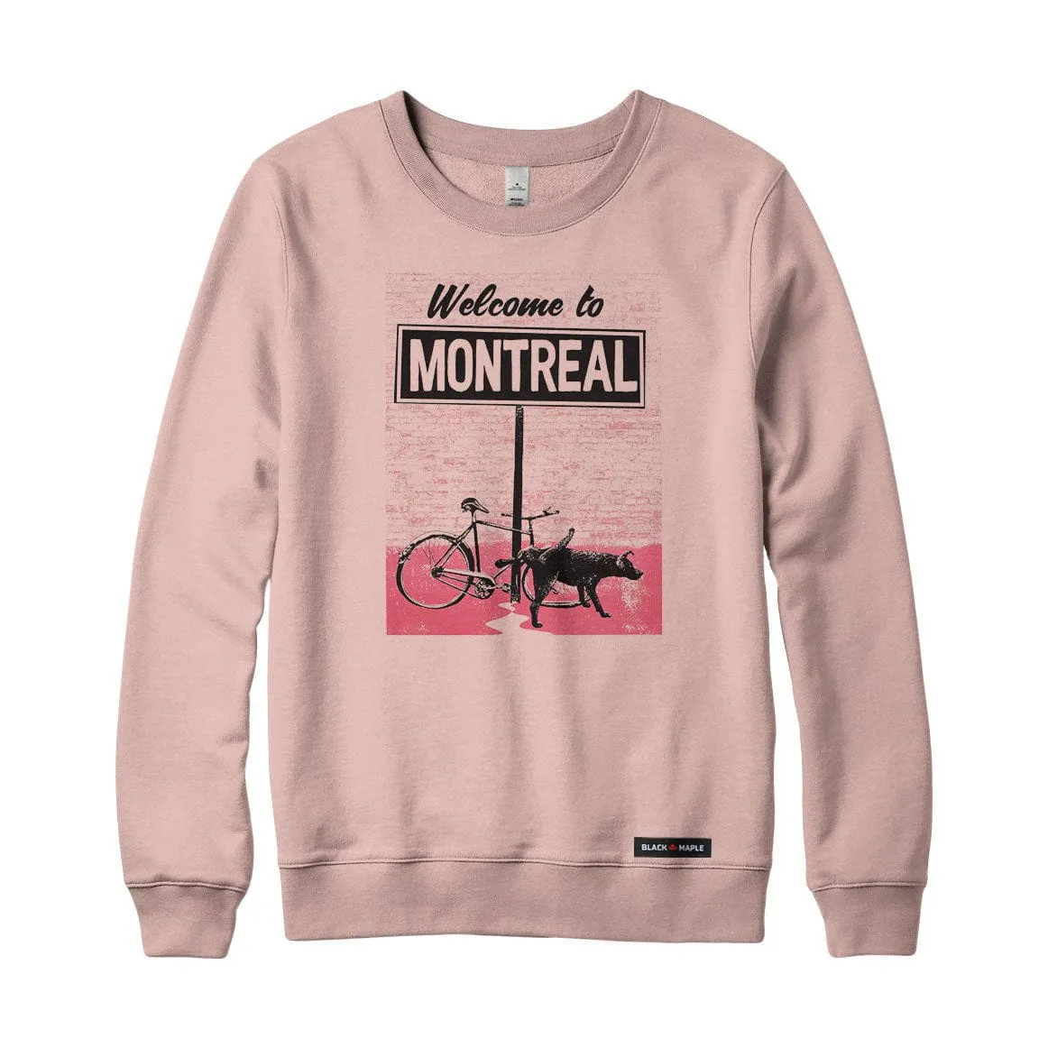 Welcome to Montreal Crewneck Sweatshirt sold by Black Maple Trading product image thumbnail 3