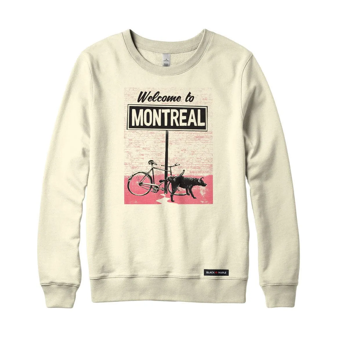 Welcome to Montreal Crewneck Sweatshirt sold by Black Maple Trading