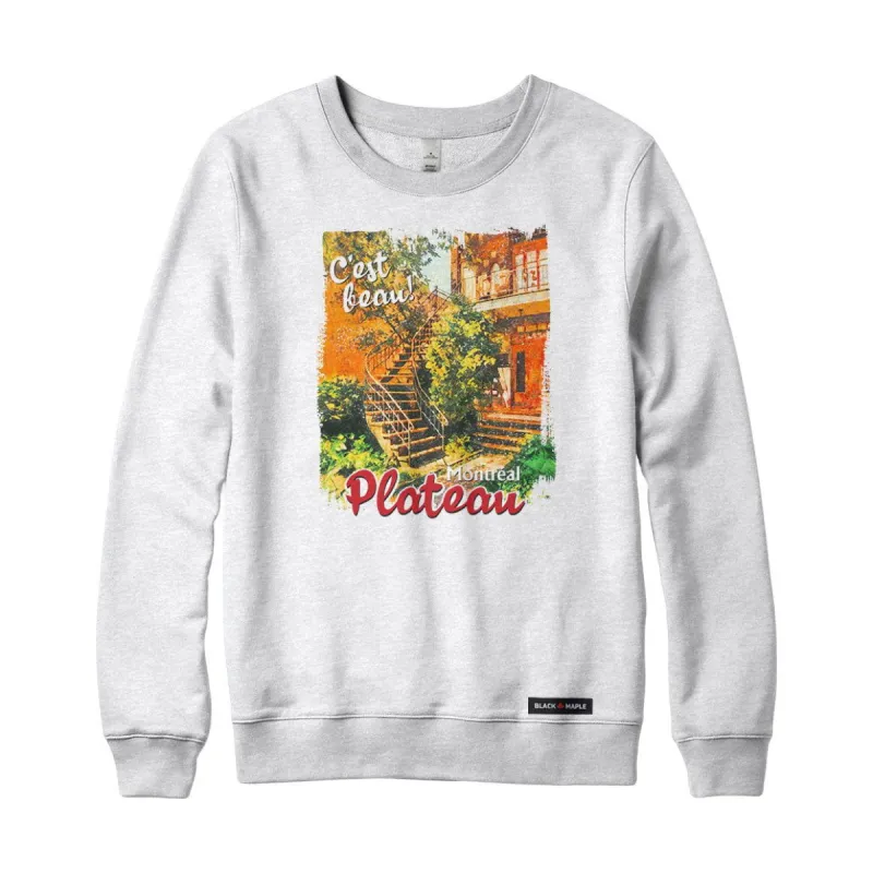 Montreal Plateau Crewneck Sweatshirt sold by Black Maple Trading