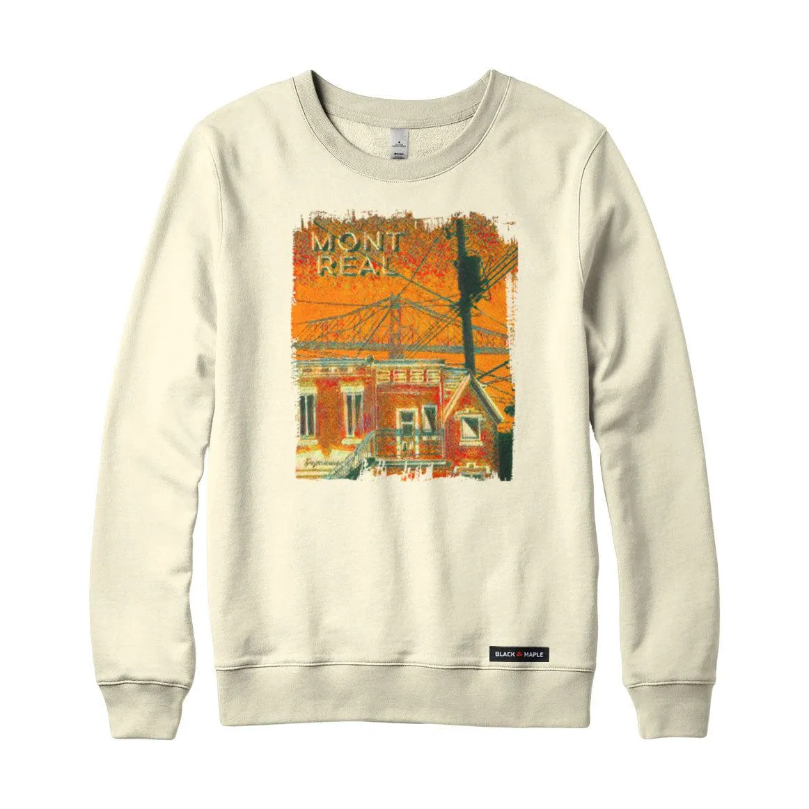 Montreal Bridge to Home Crewneck Sweatshirt sold by Black Maple Trading
