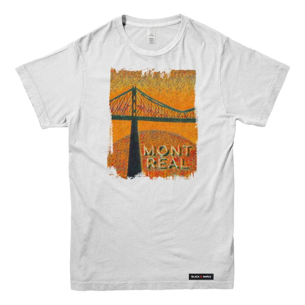 Montreal Bridge to Biosphere T-shirt sold by Black Maple Trading
